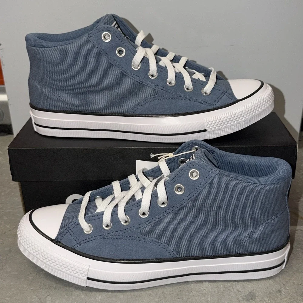 Converse CTAS Malden Street Sneakers Blue Mens Size 10 Mid Top Shoes NEW